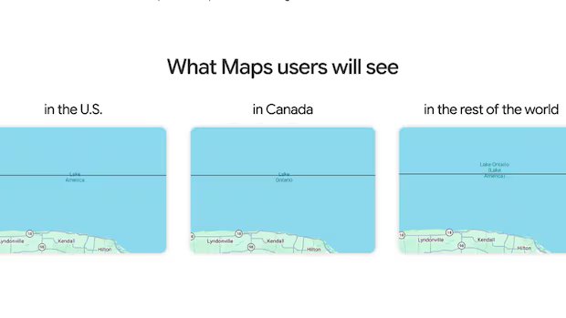 Google updates maps to display Lake Ontario as Lake America in U.S. | CBC News
