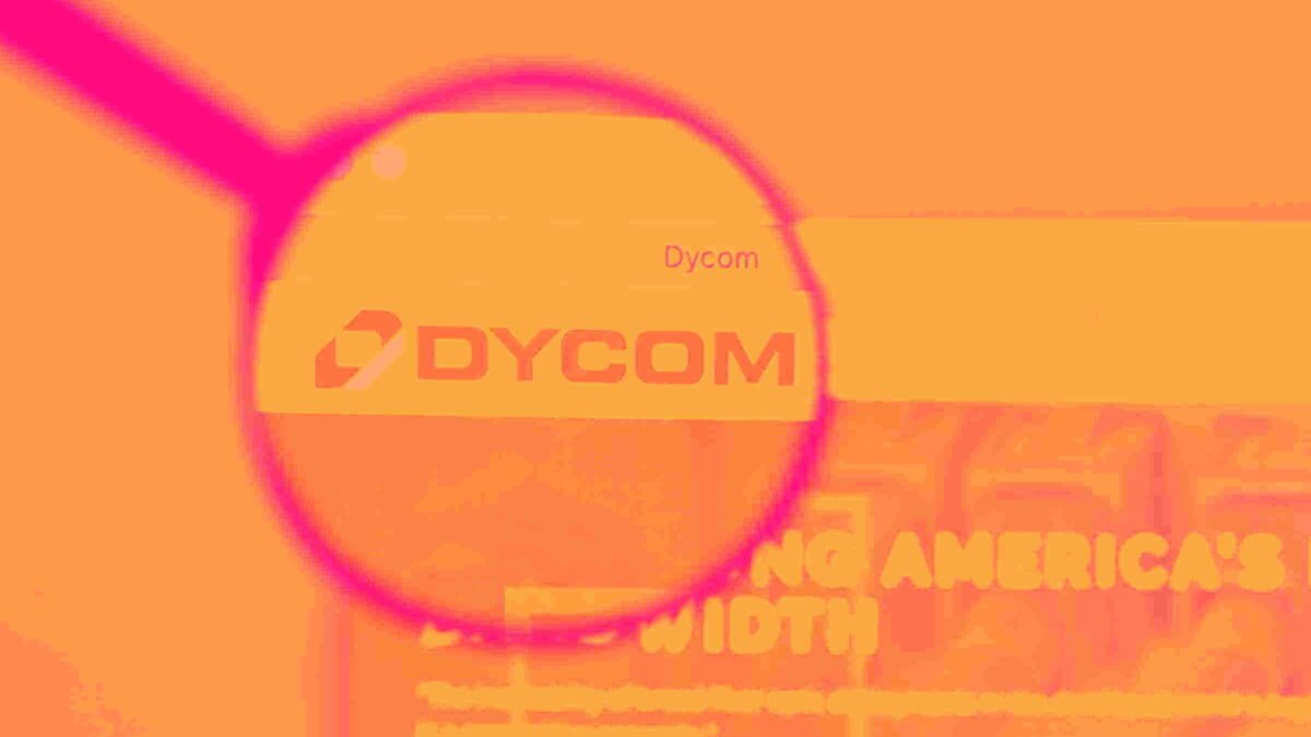Dycom’s (NYSE:DY) Q2 CY2026: Beats On Revenue, but Q3 Guidance Disappoints