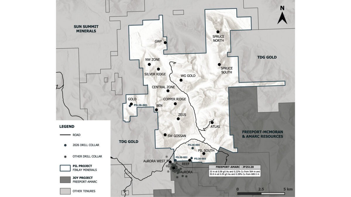 Finlay announces expanded 2026 PIL Drill Program with increase to 4,400 meters
