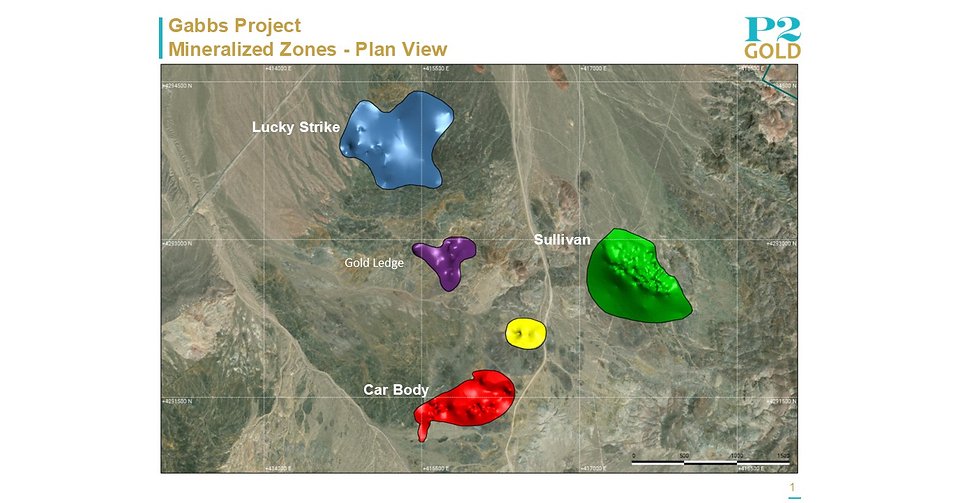 P2 Gold: Car Body Zone Metallurgy and Drill Results Support Plans to Accelerate Mining and Cash Flow; Gabbs Project Update
