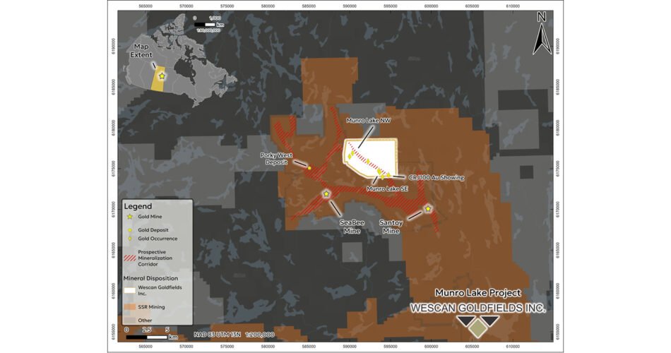WESCAN GOLDFIELDS COMMENCES CAMP MOBILIZATION FOR 2026 DIAMOND DRILLING PROGRAM AT MUNRO LAKE PROJECT