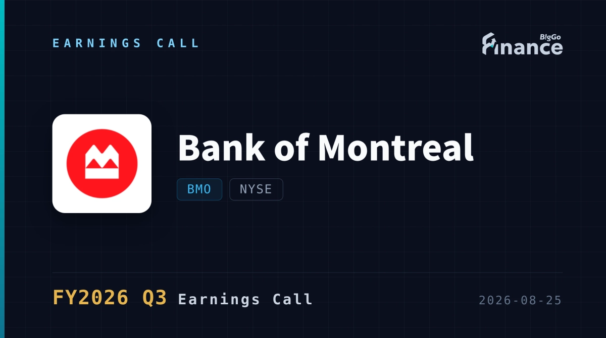 [Bank of Montreal Q3 2026 Earnings Call] BMO Posts Record CAD 2.9B Net Income, Lifts ROE to 14% on 22% EPS Jump; CEO Says Tariff Impact ‘Absolutely Manageable’