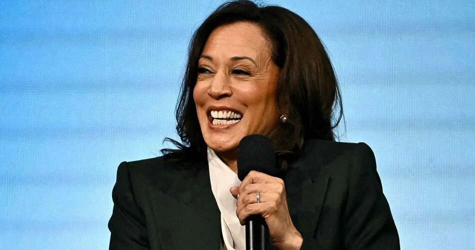 Kamala Harris mocked for using Trump’s ‘too big to rig’ midterm cry