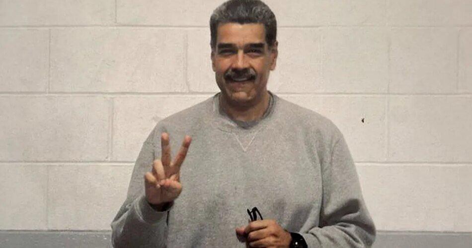 Nicolás Maduro flashes peace signs in first prison photos since US capture in Caracas