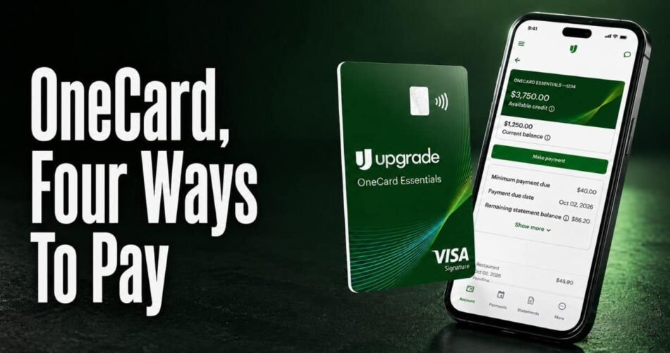 Upgrade’s New OneCard Offers Four Ways to Pay and 3% Back