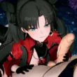 Rin Tohsaka x Futa Saber video sex (HSR x Fate)