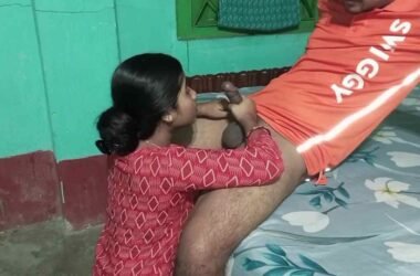 Swiggy Delivery Boy fucked my customer in Desi Style with Hindi Audio