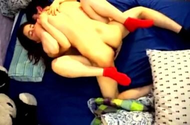 My friend's girlfriend invites me to her bed Sex and I secretly record it