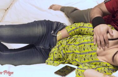 Stepsister Priya was just about to orgasm when her stepbrother came