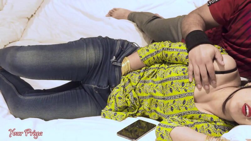 Stepsister Priya was just about to orgasm when her stepbrother came